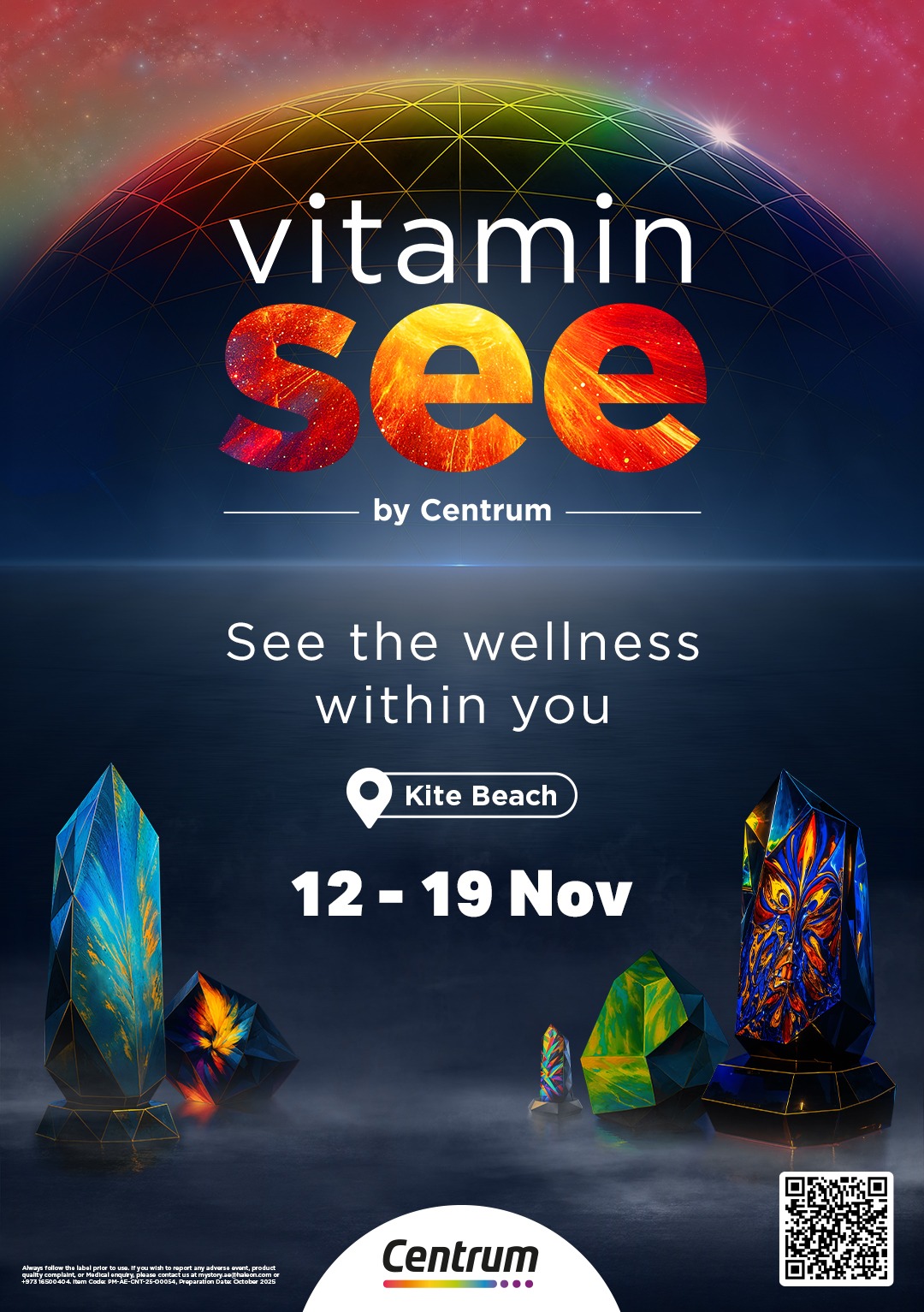 Vitamin See event poster from Centrum, 11 to 18 November at Kite Beach